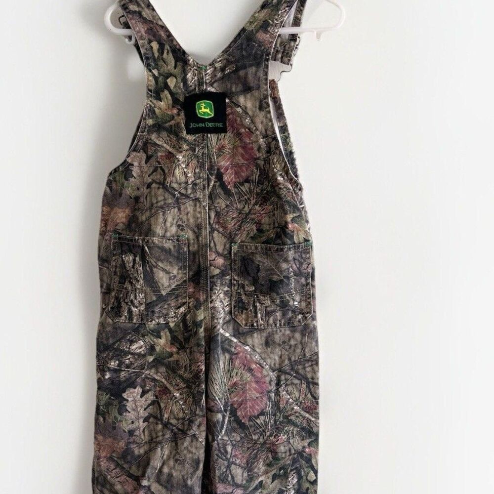 John Deere mossy oak camouflage bib overalls toddler Size 2T